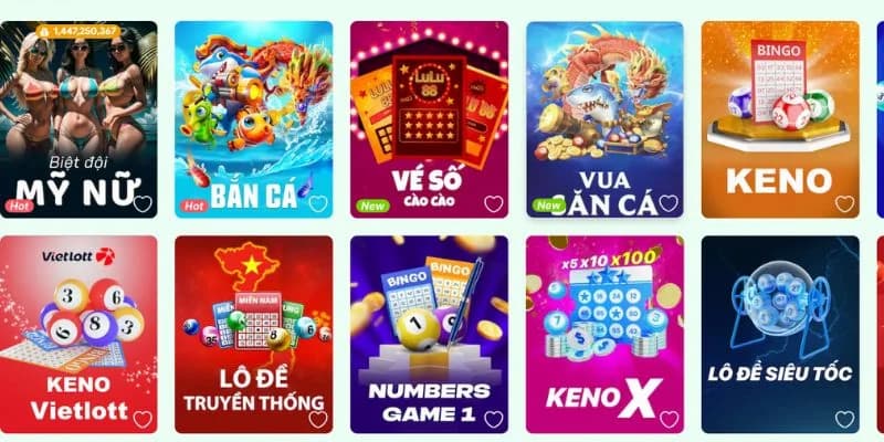 Hệ thống game tại Lu88 cực kỳ đồ sộ