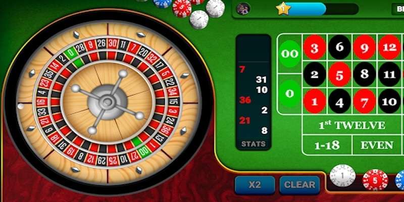 Cược Roulette vào các ô màu hay nhóm số và quay bánh xe trả thưởng